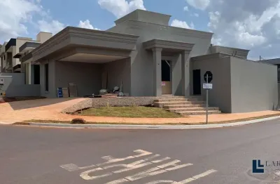 Casa nova alto padrão para venda no condominio valencia em bonfim paulista, ilha turia, 3 suites, gourmet e piscina em 347 m2 total