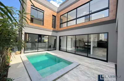Maravilhoso sobrado novo alto padrão para venda na vila do golfe no charmoso condominio terra de siena, 4 suites, gourmet e piscina em 307 m2 construi