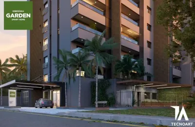 Lançamento alto padrão compacto na ribeirânia, condomínio ribeirânia garden, 2 dormitorios com suite, 59 m2 privativos, varanda gourmet e lazer comple