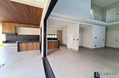 Maravilhoso sobrado novo para venda no charmoso alphaville 2 em bonfim paulista, 3 suítes mais escritório reversível em 364 m2 construidos