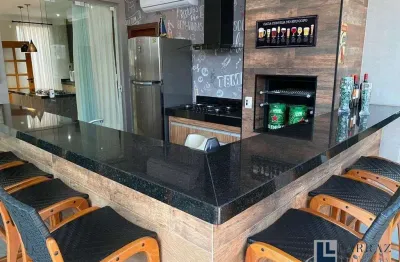 Maravilhoso sobrado para venda em bonfim paulista no cond san marco, ilha modena, 3 suites mais uma reversivel, gourmet e piscina em 292 m2 construido