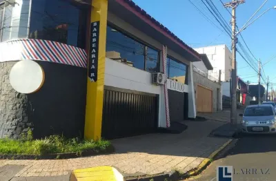 Sobrado comercial para venda na plinio de castro prado, casa de esquina, excelente ponto comercial, 3 suites, varias salas em 343 m2 construidos
