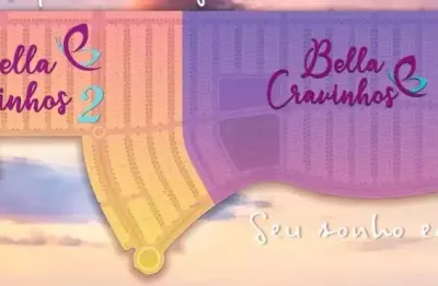 Terreno para venda em cravinhos no bella cravinhos 2, terreno com 200 m2 medindo 10 x 20 m