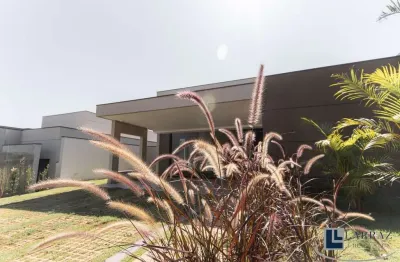 Linda casa nova alto padrão para venda no charmoso alphaville em bonfim paulista, 3 suites 1 master, gourmet e piscina em 279 m2 construidos