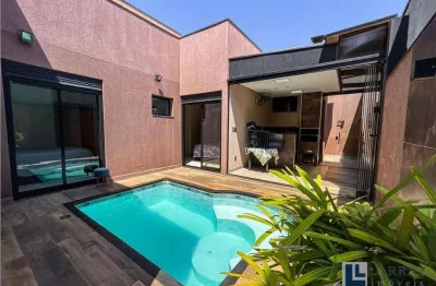 Linda casa alto padrão para venda no cond valencia em bonfim paulista, 3 dormitorios com 1 suite, escritorio, gourmet e piscina em 250 m2 total