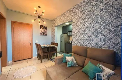 Apartamento para venda em bonfim paulista no charmoso bairro planejado quintas de são jose, 1 dormitorio com varanda e 34 m2 de area util