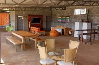Linda chácara para venda em brodowski no condominio boa vista, 4 dormitorios com 1 suite em 3.000 m2 de área total, completa