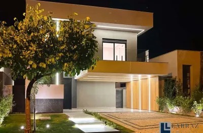 Maravilhoso sobrado novo para venda na vila do golfe, cond. quinta dos ventos, 4 suites, gourmet e piscina em 264 m2 construidos, lazer completo