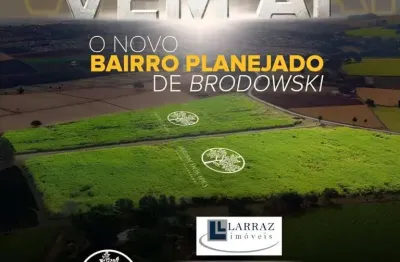 Lançamento de lotes em brodowski-sp, jardim dos ipês, lote com 150 m2, infraestrutura completa, plano sem juros e correção para investidores e constru