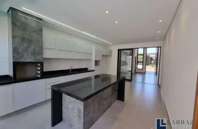 Linda casa nova alto padrão para venda no cond valencia em bonfim paulista, 3 suites com 1 master, , gourmet e piscina em 250 m2 total