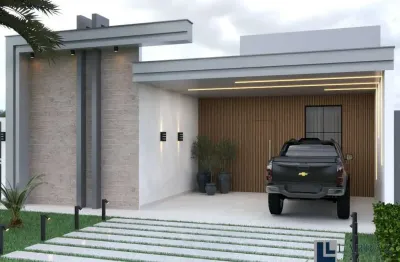 Linda casa nova alto padrão para venda no charmoso condominio quinta da mata 1 com 3 suites, gourmet e piscina em 275 m2 de área total