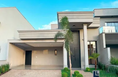 Linda casa nova alto padrão para venda no cond valencia em bonfim paulista, 3 suites, gourmet e piscina em 250 m2 total