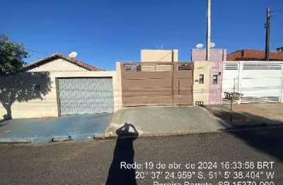 Oportunidade. casa para venda em pereira barreto-sp no no colinas do tiete, 2 dormitorios, 1 vaga de garagem, area construida 69 m2 em um terreno de 1