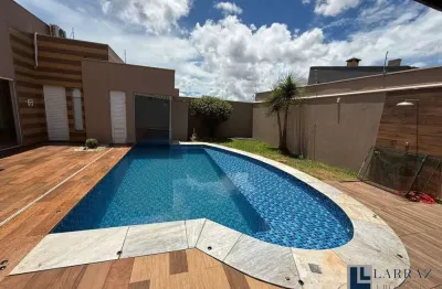 Linda casa para venda na city ribeirão, 4 dormitorios com 2 suites, ampla área gourmet e piscina em 300 m2 construidos