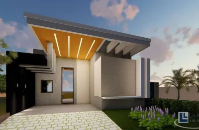 Linda casa nova alto padrão para venda no charmoso condominio quinta da mata 1 com 3suites, gourmet e piscina em 250 m2 de área total