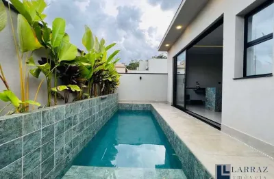 Linda casa nova para venda no condomínio terras de san gabriel, em bonfim paulista, 3 suites, gourmet e piscina em 252 m2 de área total, lazer no cond