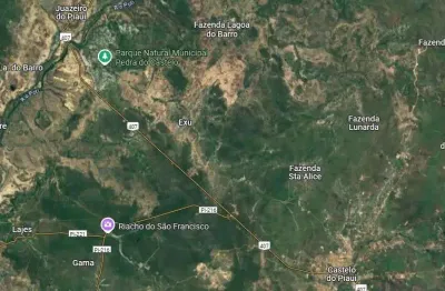Fazenda grande extensão, dupla aptidao para venda na regaio de juazeiro do piaui-pi com 7.600 hectares, sendo 4.000 hectares agricultáveis, tem benfei