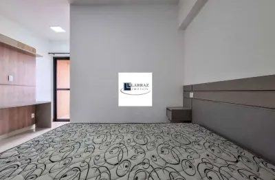 Ótimo apartamento mobiliado para locação na ribeirania, em ótima localização proximo a unaerp, residencial zeus, studio, varanda gourmet em 32 m2 de a