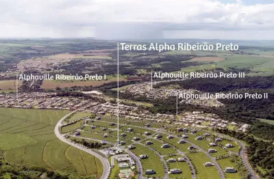 Lançamento alto padrão alphaville na zona sul de ribeirão preto em bonfim paulista, terras alpha, lote com 300 m2, lazer completo