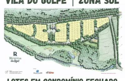 Lançamento de lotes altíssimo padrão em condominio na zona sul, ao lado do ipê golfe clube, condominio reserva do ipê, lote com 727 m2, lazer no condo