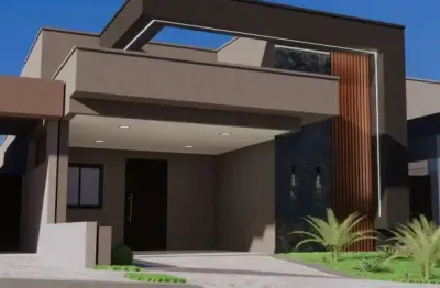 Linda casa nova alto padrão para venda no charmoso cond. quinta da mata 2 com 3 suítes mais escritorio, gourmet e piscina em 275 m2 de área total