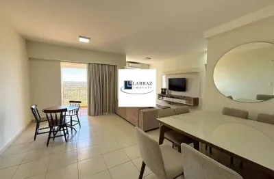Lindo apartamento mobiliado para locacao na vila do golf, cond pracas do golfe, em frente ao shopp iguatemi, 2 dormitorios 1 suite , 81 m2, varanda go