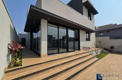 Lindo sobrado novo alto padrão para venda na charmosa vila do golfe, cond. terras de florença, 4 suites, gourmet e piscina em 274 m2 construidos