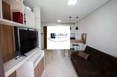 Ótimo apartamento studio mobiliado para locação no jardim botânico, monte carmel, área 35 m2, varanda e lazer completo