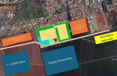 Area para incorporação, comercial ou residencial a venda no candido portinari, de esquina, frente para avenida com 2.237 m2