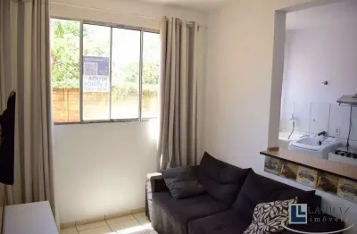 Apartamento completamente mobiliado para locação no parque dos lagos cond pq residence, 2 dormitorios, 47 m2, lazer e portaria 24