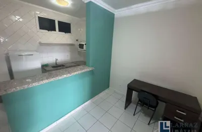 Kitnet mobiliada para locação na ribeirania, próximo a unaerp, condomínio villaggio belluno, com 33m², lazer completo, portaria 24h