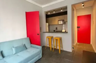 Apartamento mobiliado para venda ou locação na av. do café, 1 dormitorio, 37 m2, portaria 24h