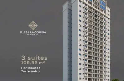 Super lançamento alto padrao no jd olhos dagua, cond. plazas de espana, ed. la coruna, cobertura penthouse 3 suites, terraço gourmet em 220 m2, lazer