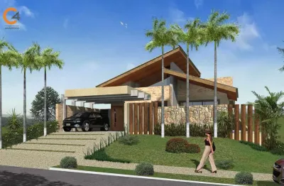 Casa terrea nova para venda na vila do golfe, condominio quinta dos ventos, 3 suites, varanda gourmet e piscina em 465 m2 total, lazer completo no con