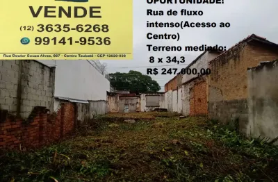 Terreno à venda na Rua Doutor Dino Bueno, Centro, Taubaté