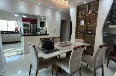 Sobrado com 3 dormitórios para alugar, 230 m² por r$ 6.285,00/mês - jardim bela vista - indaiatuba/sp