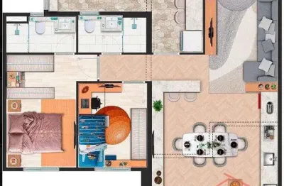 Apartamento em jardim flor da montanha  -  guarulhos