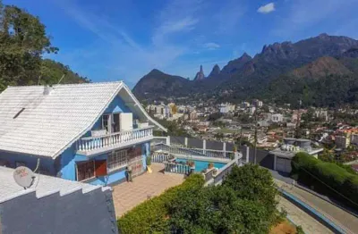 Casa para venda em teresópolis, fazendinha, 4 dormitórios, 2 suítes, 3 banheiros, 5 vagas