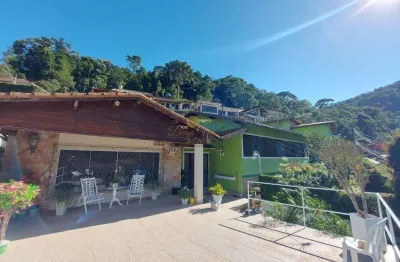 Casa para venda em teresópolis, quinta da barra, 4 dormitórios, 1 suíte, 4 banheiros, 4 vagas