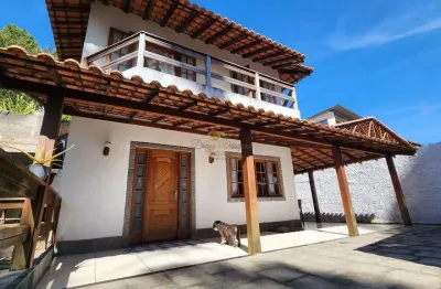 Casa para venda em teresópolis, fazendinha, 4 dormitórios, 2 suítes, 3 banheiros, 3 vagas