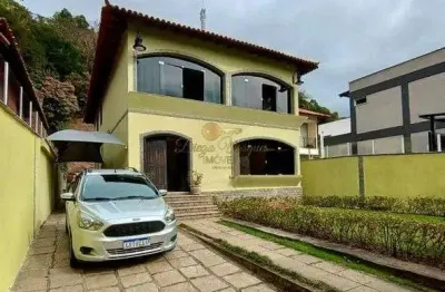 Casa para venda em petrópolis, corrêas, 4 dormitórios, 3 suítes, 5 banheiros, 2 vagas
