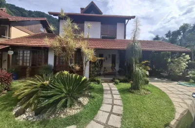 Casa em condomínio para venda em teresópolis, granja guarani, 4 dormitórios, 4 suítes, 4 banheiros, 2 vagas