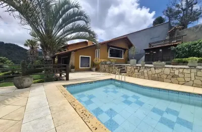 Casa para venda em teresópolis, fazendinha, 4 dormitórios, 1 suíte, 4 banheiros, 4 vagas