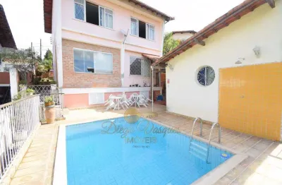 Casa para venda em teresópolis, jardim cascata, 3 dormitórios, 1 suíte, 4 banheiros, 2 vagas