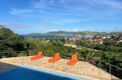 Exclusividade em geribá: casa de alto padrão com vista mar e estrutura completa para aluguel anual