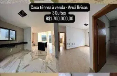 Casa com 3 dormitórios à venda, 150 m² por r$ 1.700.000 - condomínio aruã - mogi das cruzes/sp