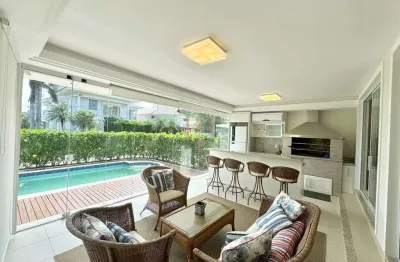 Casa em condomínio fechado com 5 quartos à venda na rodovia haroldo soares glavan, 929, cacupé, florianópolis por r$ 4.350.000