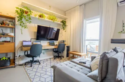 Loft mobiliado de 42m2, no marco zero home para venda - jardim do mar - são bernardo do campo - sp