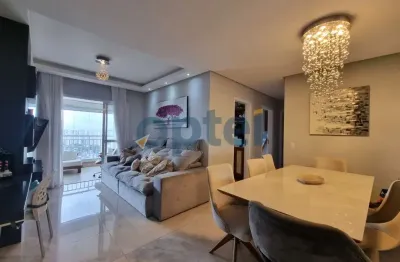 Apartamento mobiliado 95m2 3 dormitórios, sendo 1 suíte, varanda gourmet, 2 vagas no condomínio clube family garden na chácara inglesa