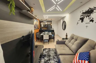 Apartamento de 2 dorms (suíte), 1 vaga com churrasqueira à carvão no condominio exuberance club